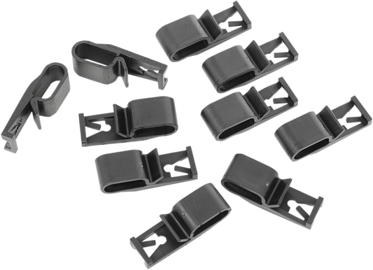 DRAG SPECIALTIES Wiring Clips - 10PK - Harley Davidson L24-0410