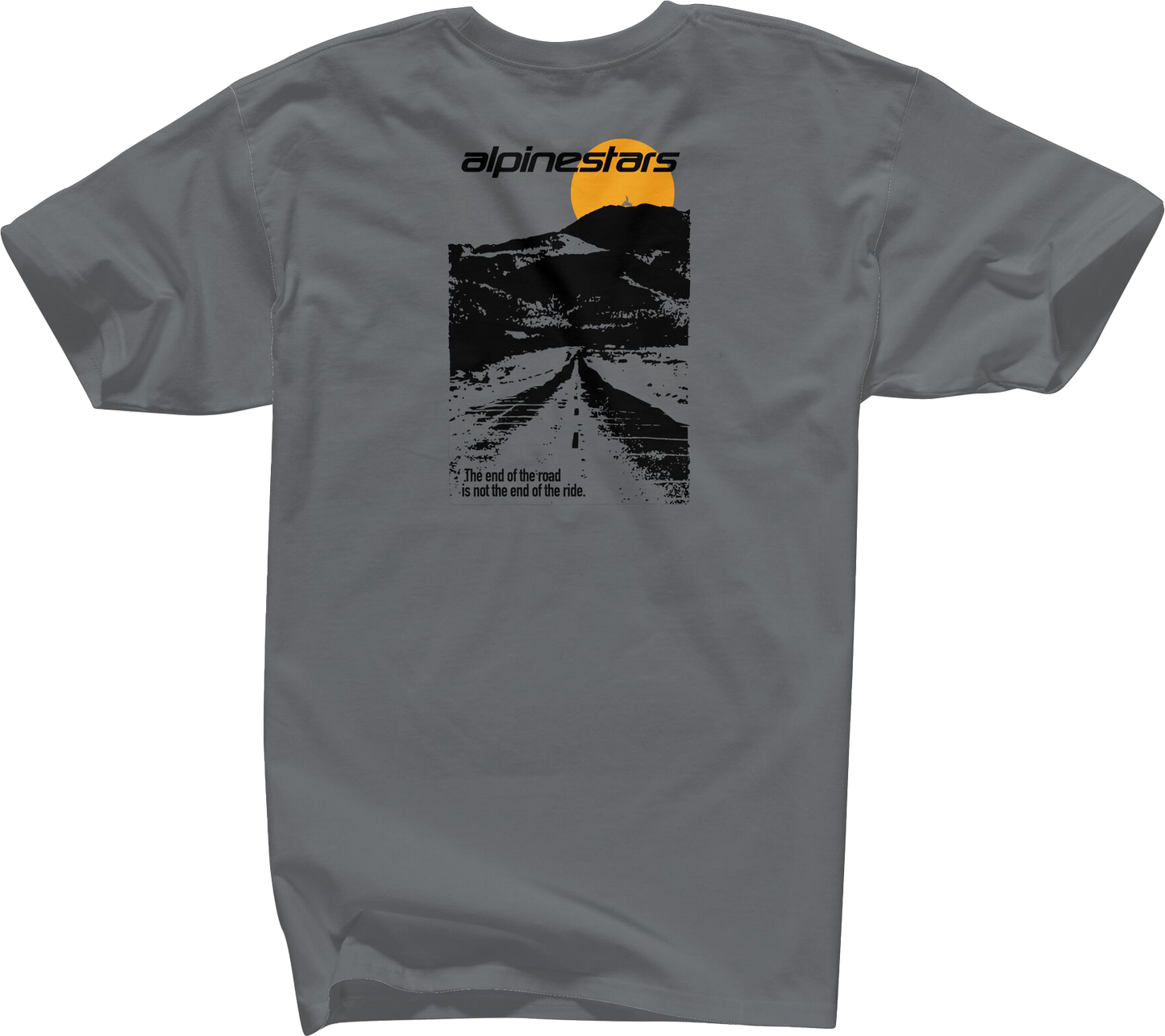 End Of The Road Tee Charcoal Sm
