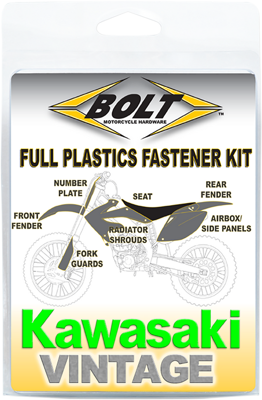 BOLT Body/Plastics Fastener Kit - Kawasaki - KX KAW-9802105