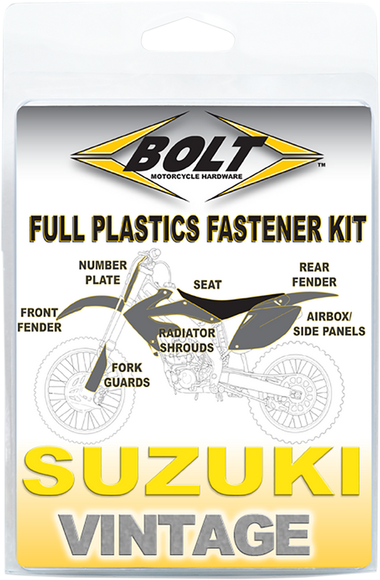 BOLT Body/Plastics Fastener Kit - Suzuki - RM SUZ-8788101