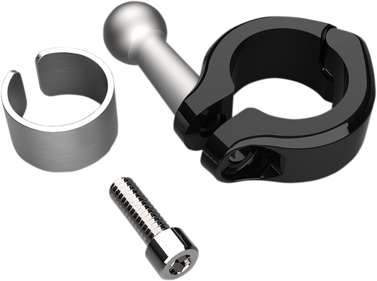 CIRO Ball Mount - Aluminum Clamp - 7/8" - 1" Handlebars - Black 50129