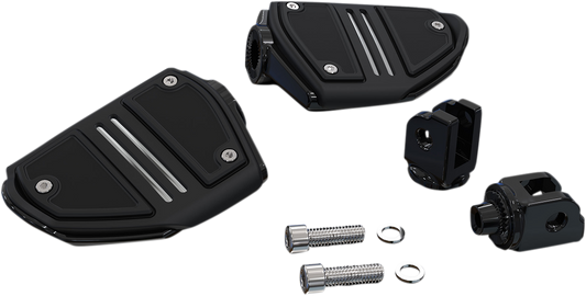 CIRO Twin Rail Footpeg - Black - Softail 61427