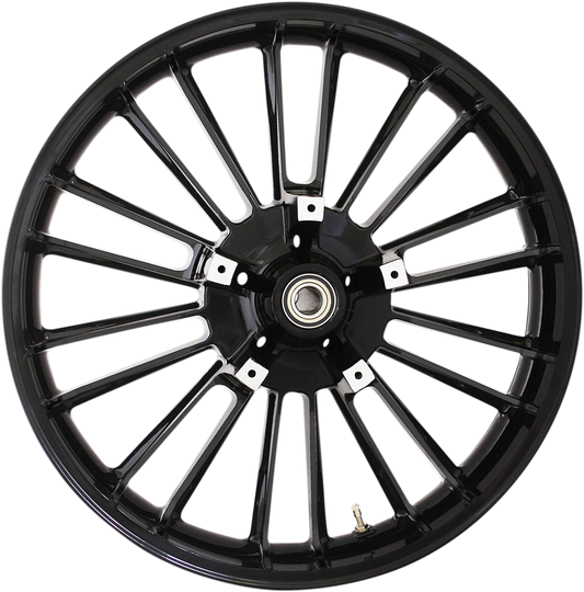 COASTAL MOTO Front Wheel - Atlantic 3D - Dual Disc/No ABS - Black - 21"x3.50" - '08+ FL 3D-ATL213SB