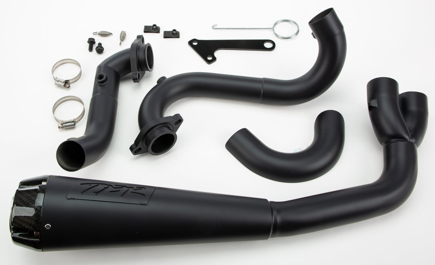 2in1 Indian Exhaust Black