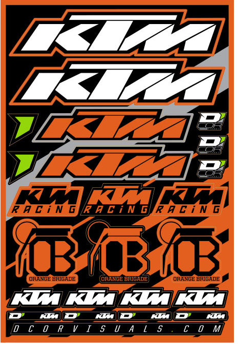 Decal Sheet Ktm