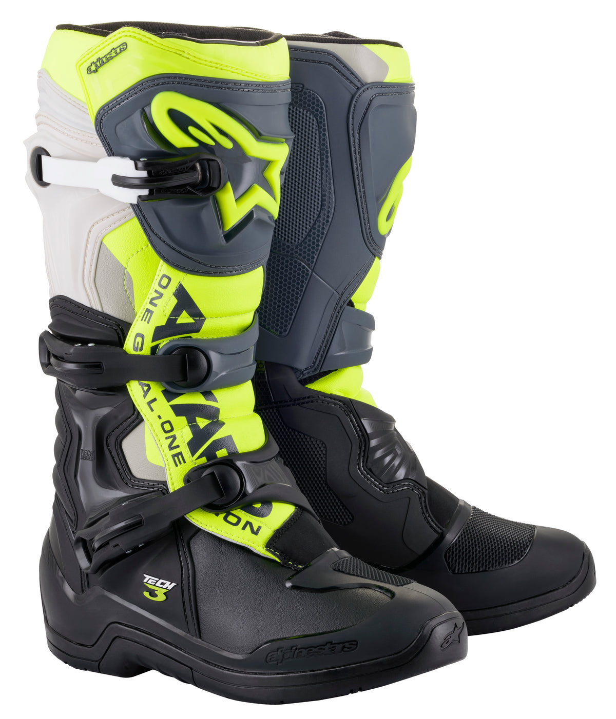 Tech 3 Boots Blk/Cool Grey/Ylw/Fluo Sz 15