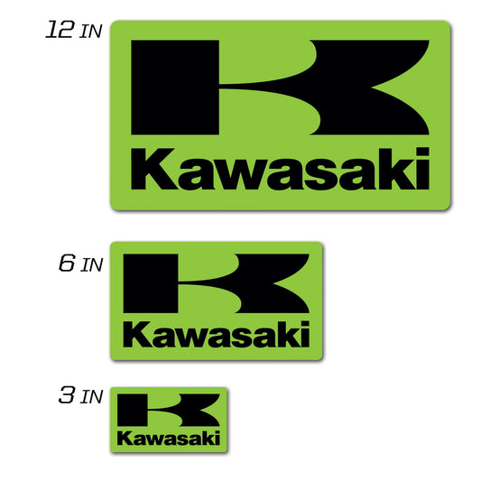 Kawasaki Icon Decal 3" Squared Kawasaki Icon Decal 3" Squared