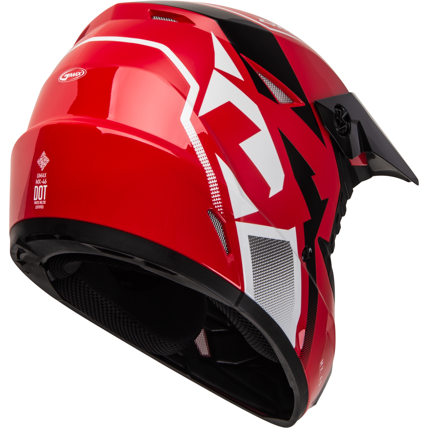 Mx 46 Compound Helmet Red/Black/White Sm