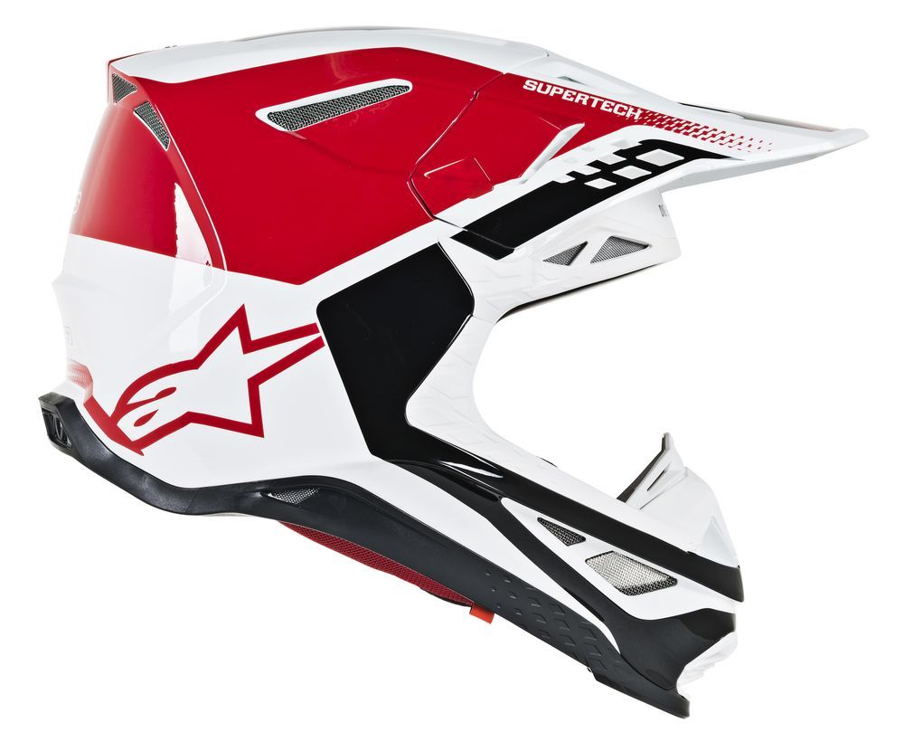S.Tech S M8 Triple Helmet Red/White Xs