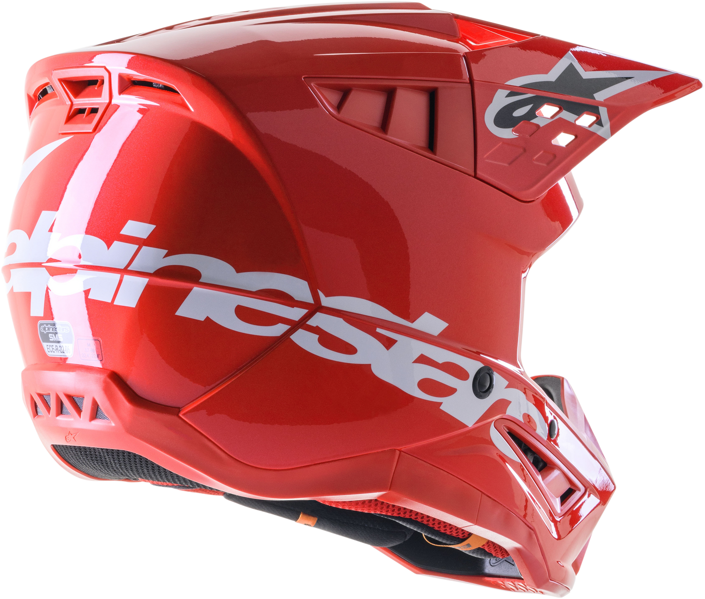 S M5 Corp Helmet Bright Red Glossy 2x