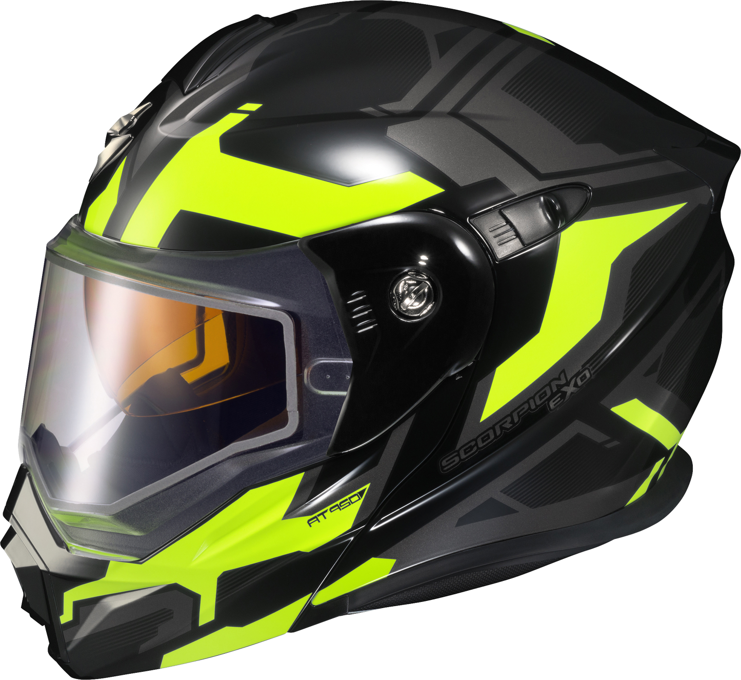 Exo At950 Helmet Ellwood Gloss Black/Hi Vis 3x (Dual)