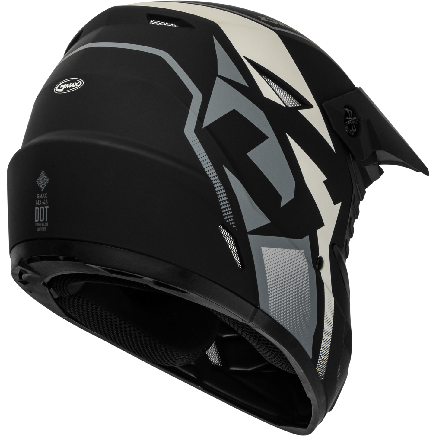 Mx 46 Compound Helmet Matte Black/Grey/White Sm