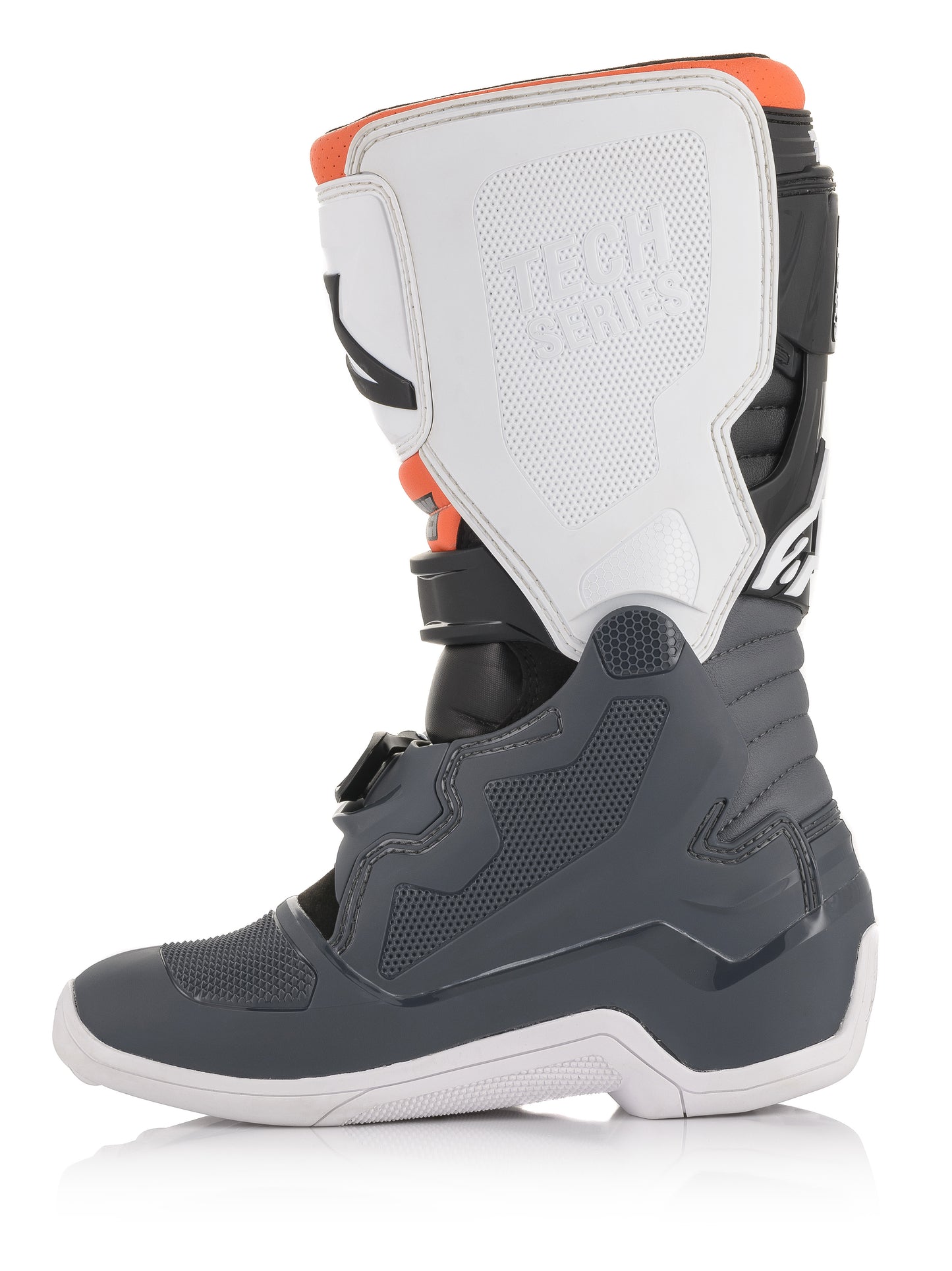 Tech 7s Boots Blk/Gry/Wht/Fluo Org Sz 03