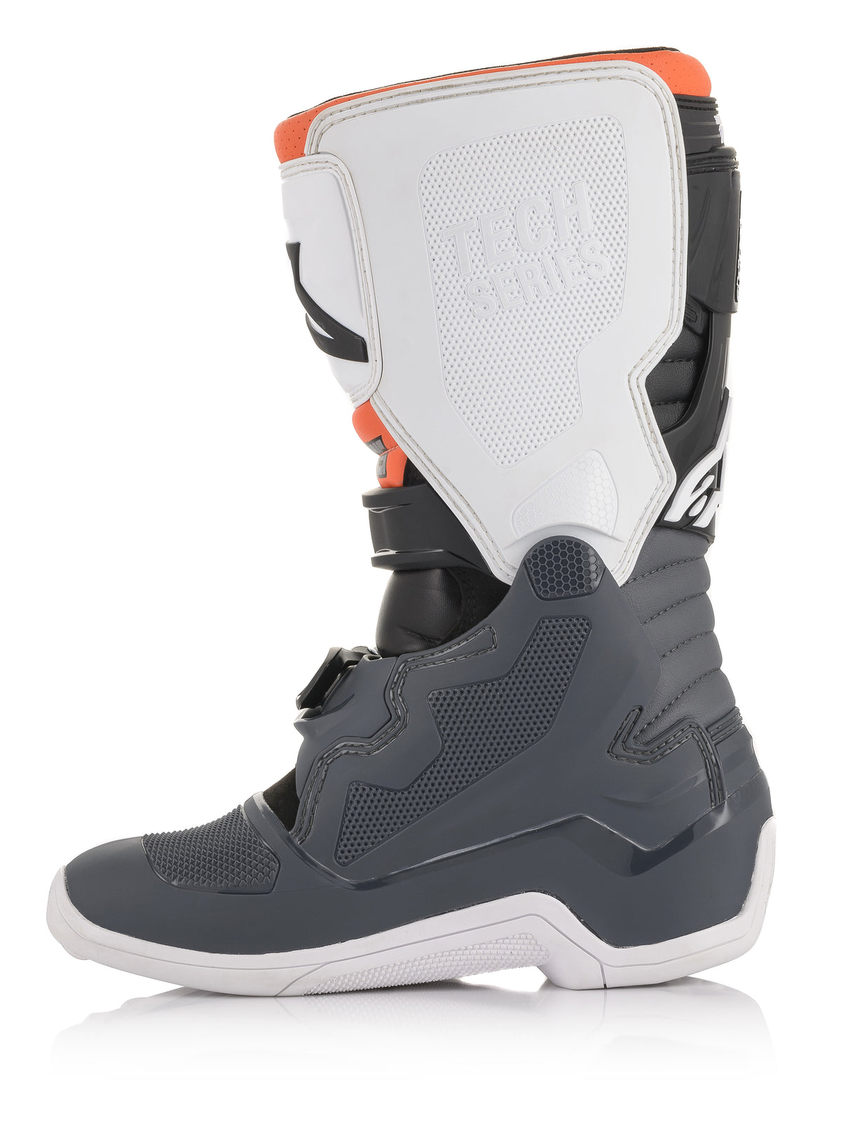 Tech 7s Boots Blk/Gry/Wht/Fluo Org Sz 05