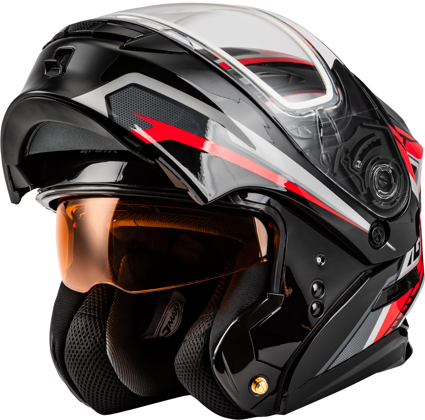 Md 01s Transistor Snow Helmet Black/Red Lg