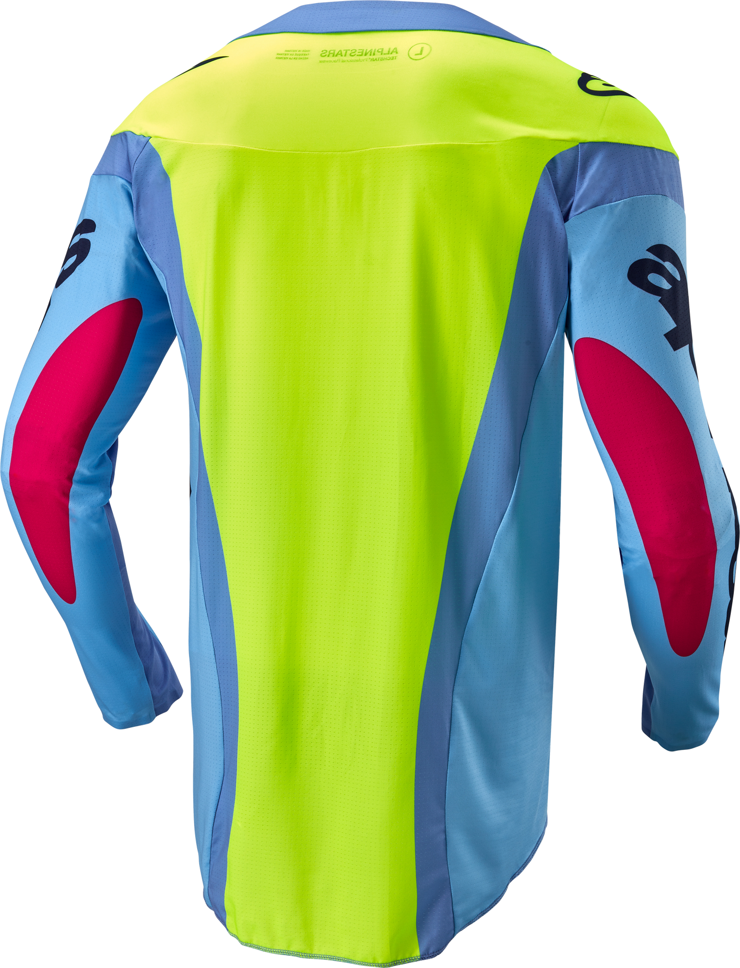 Techstar Ocuri Jersey Lt Blue/Ylw Fluo/Red Berry 2x