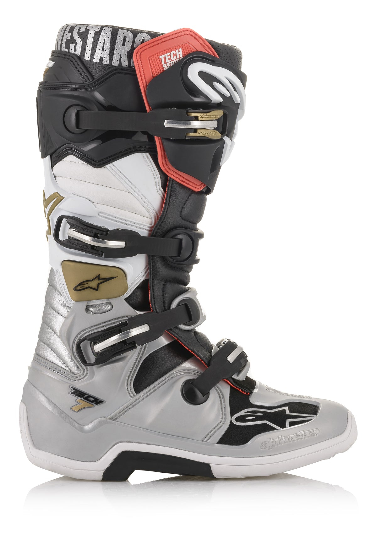 Tech 7 Boots Black/Silver/White/Gold Sz 05