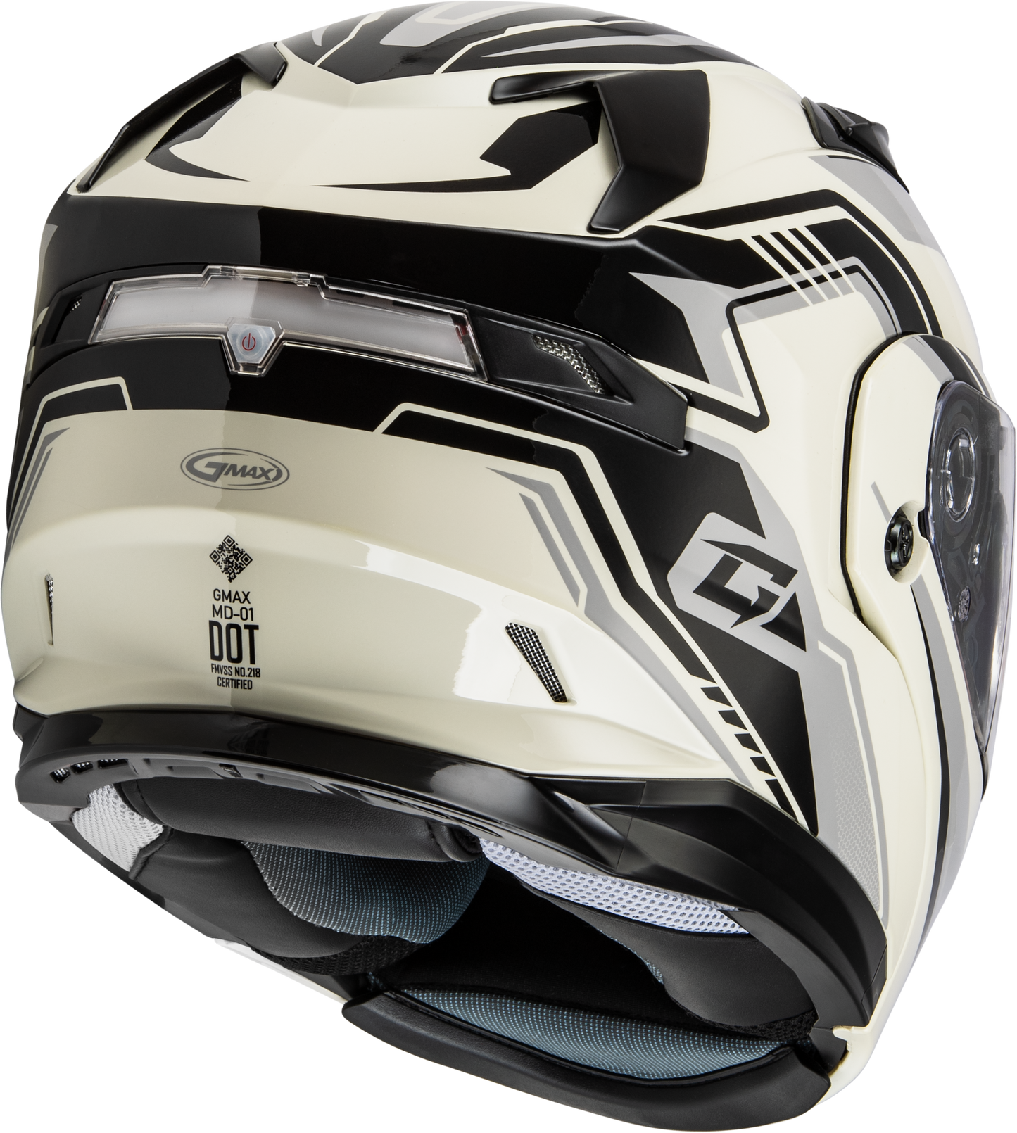 Md 01s Transistor Snow Helmet W Elec Shld White/Grey/Blk Lg