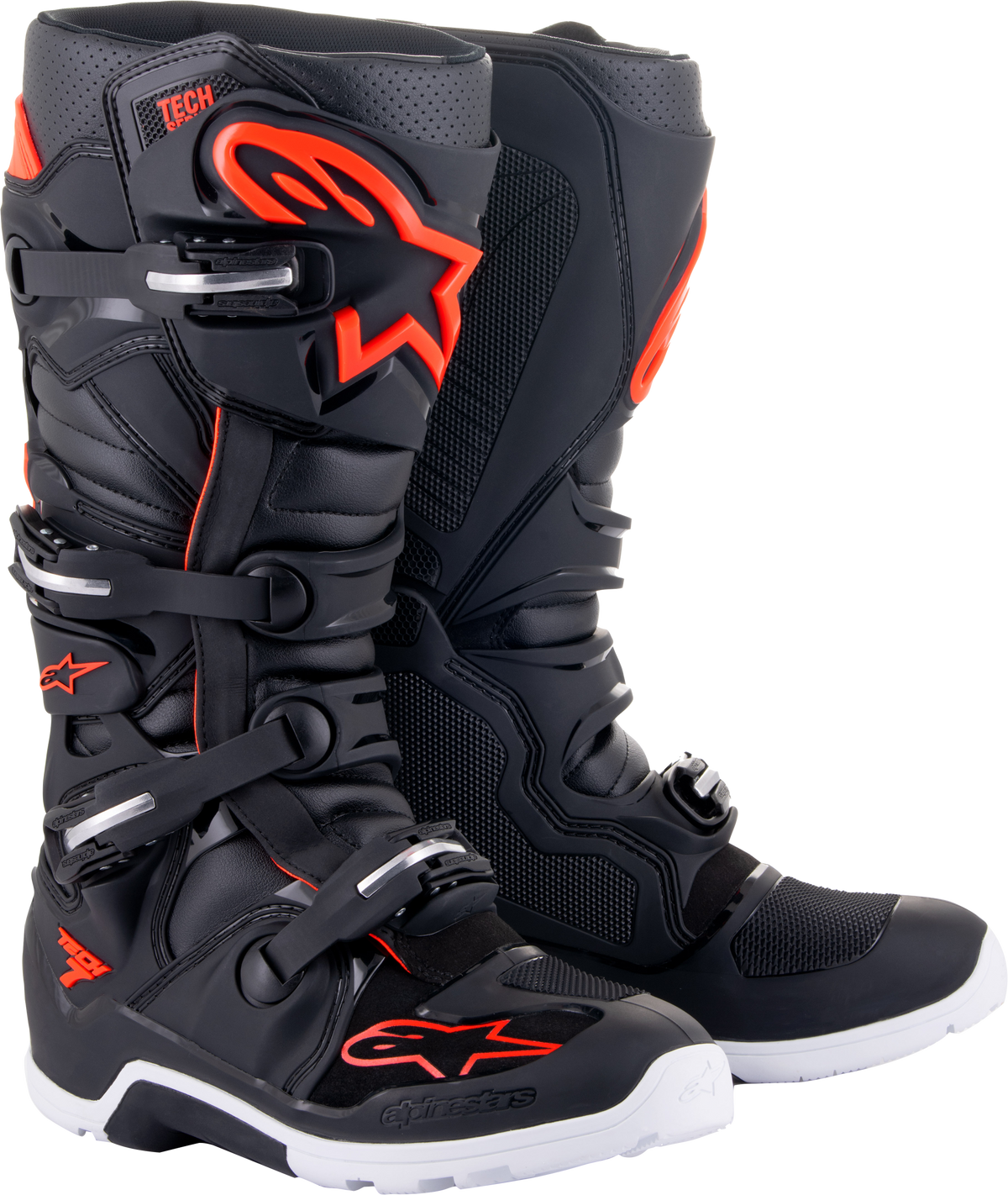 Tech 7 Enduro Boots Black/Red Fluo Sz 5