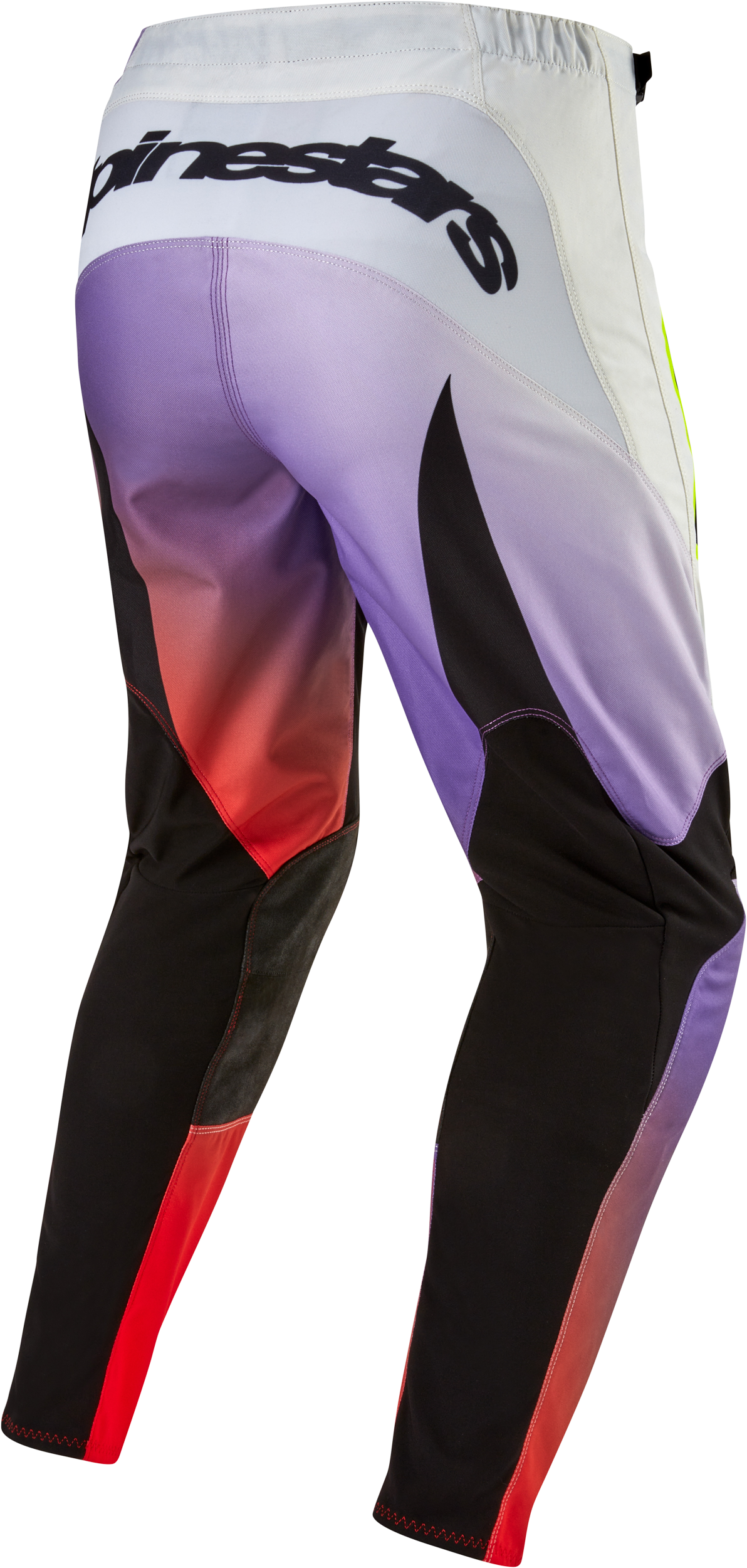 Fluid Lucent Pants Wht/Neon Rd/Ylw Fluo Sz 38