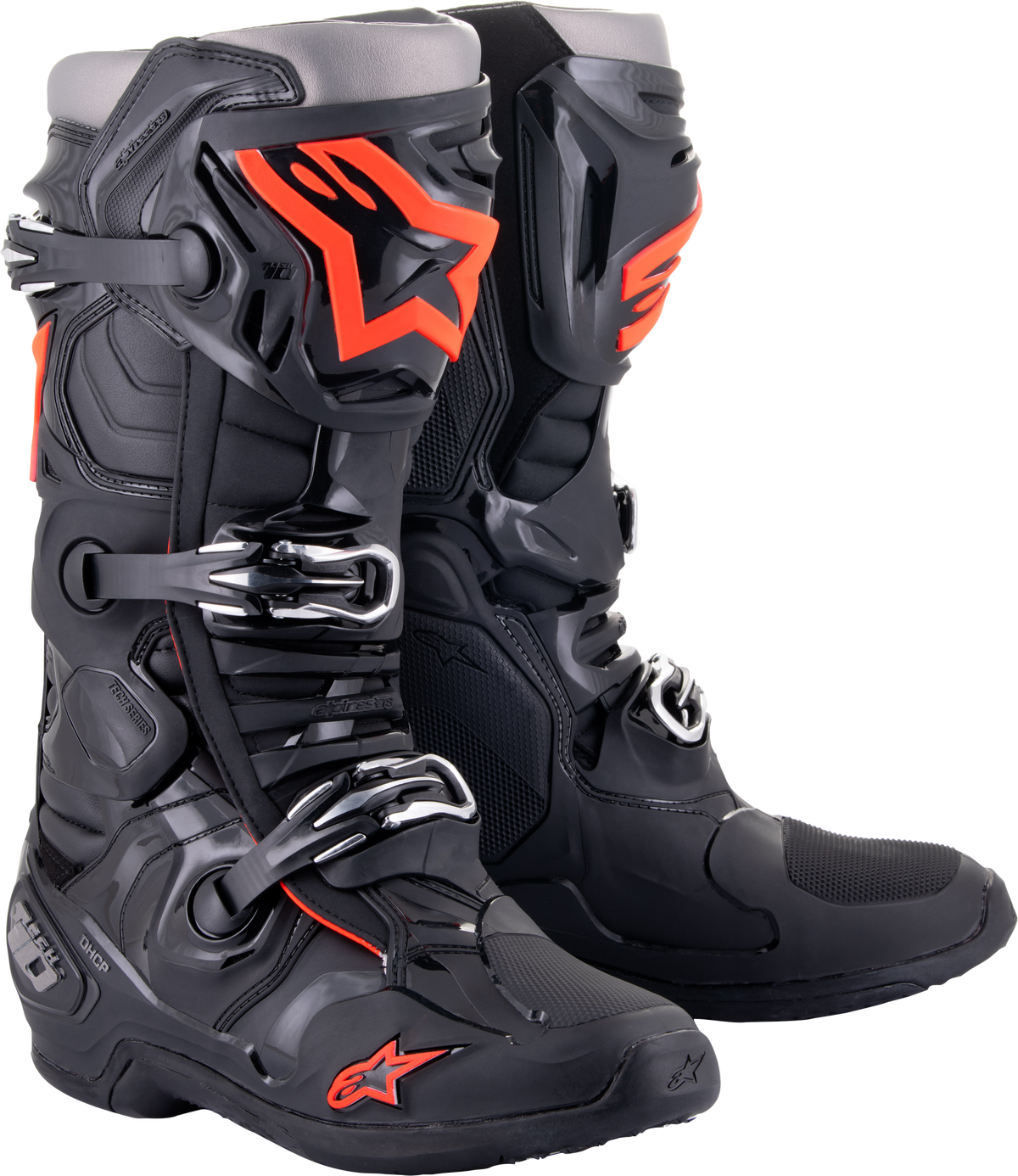 Tech 10 Boots Black/Red Fluo Sz 14