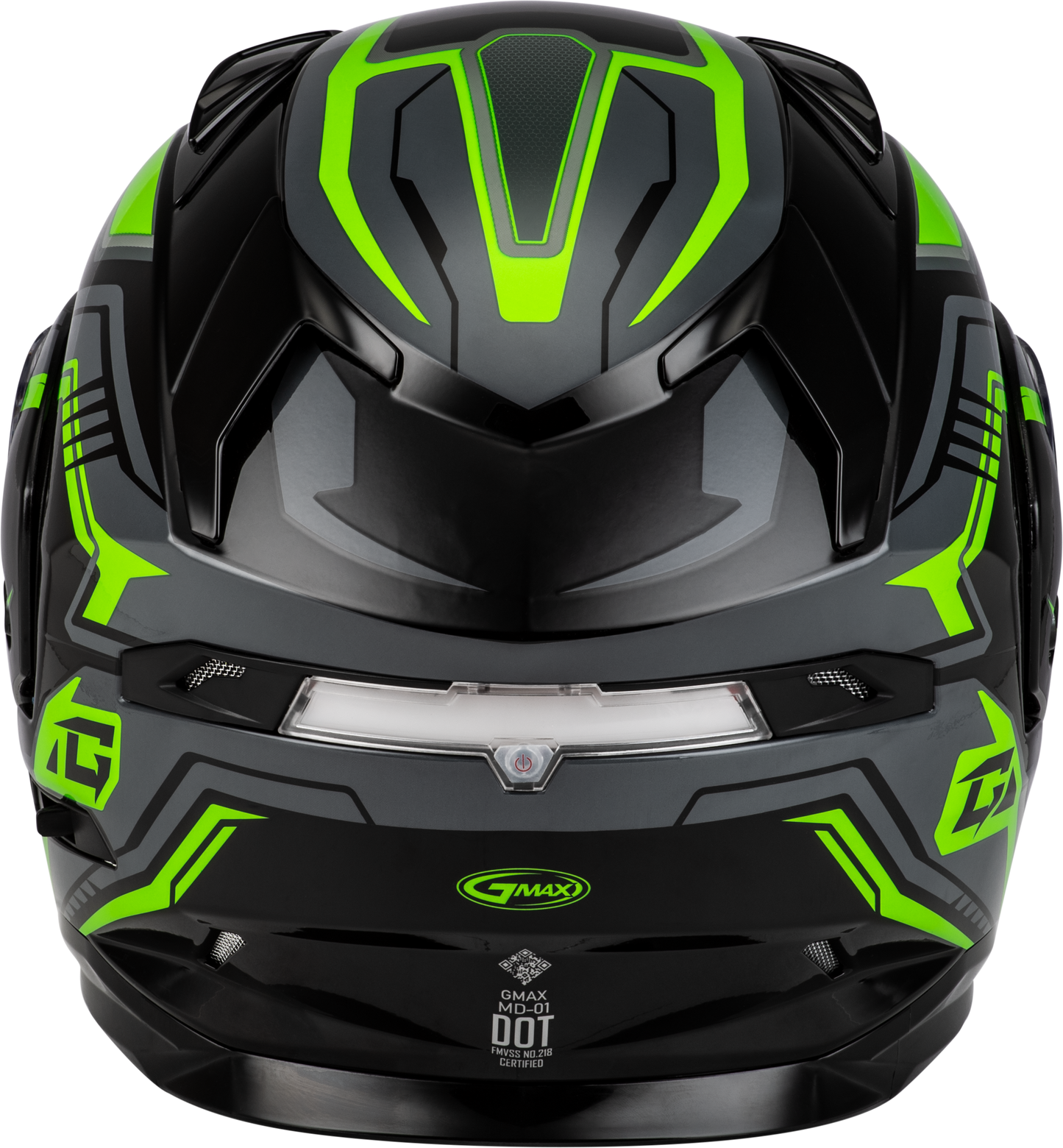 Md 01s Transistor Snow Helmet W Elec Shld Blk/Grey/Green Xs