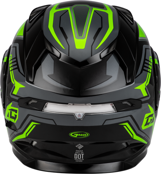 Md 01s Transistor Snow Helmet Black/Grey/Green Lg