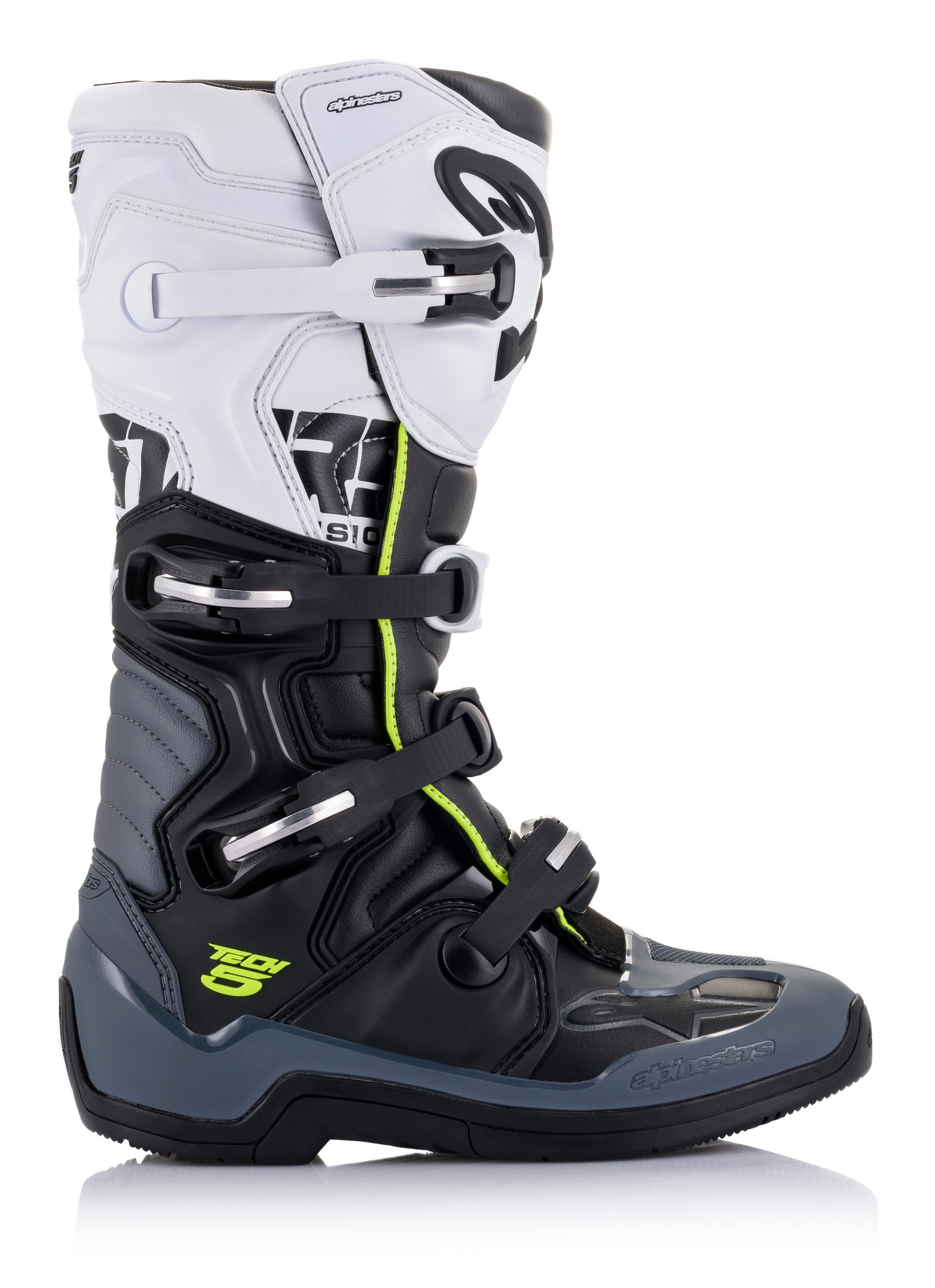 Tech 5 Boots Black/Dark Grey/ White Sz 11
