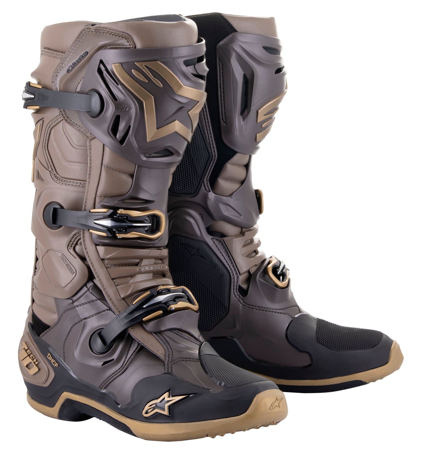 Tech 10 Le Squad 23 Boots Dark Brown/Kangaroo Gold 8