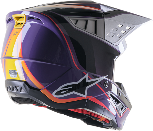 S M5 Sail Helmet Violet/Blk/Slvr Glossy Lg