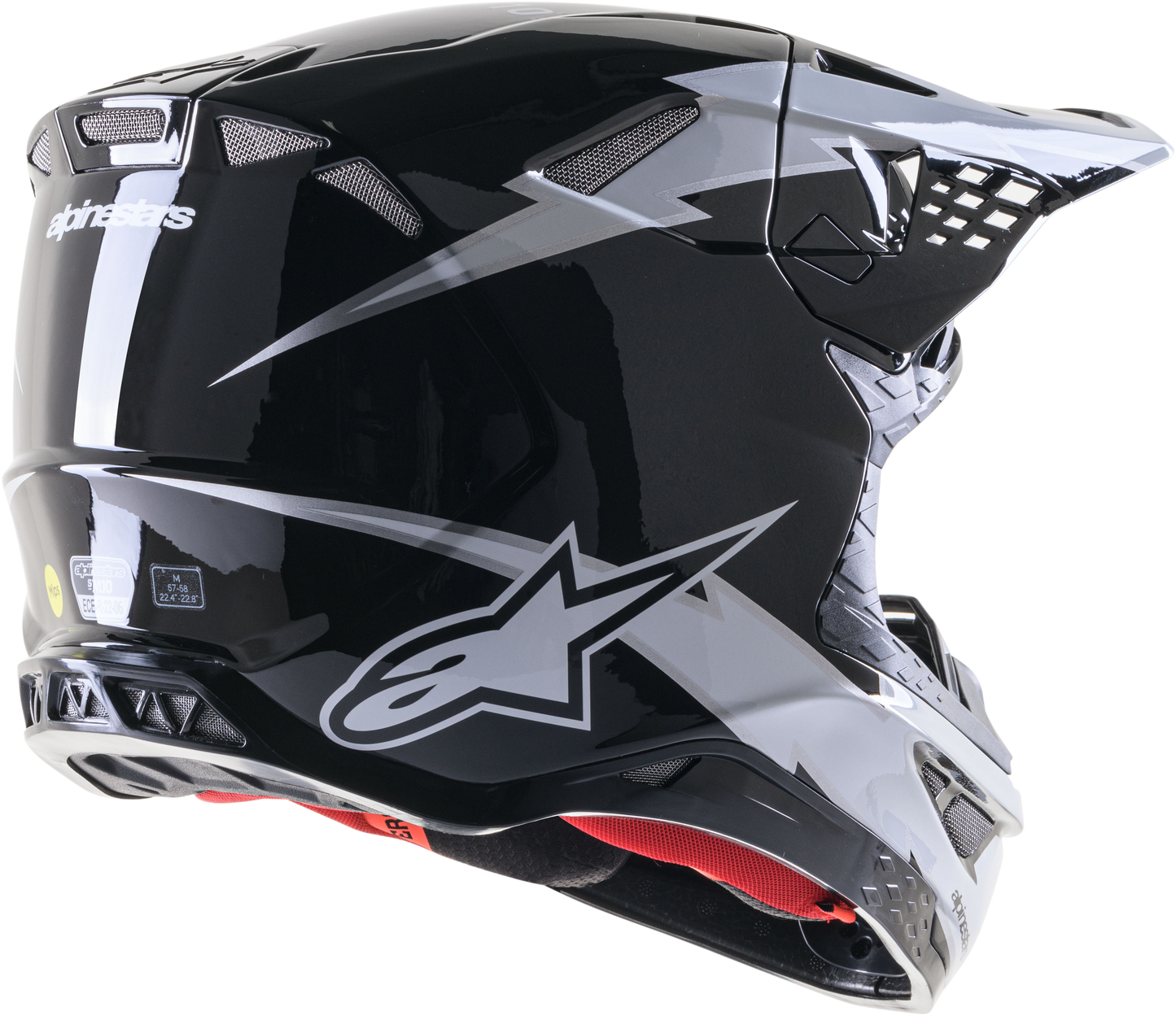 Supertech S M10 Ampress Helmet Black/White Matt 2x