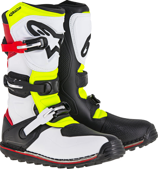 Tech T Boots White/Red/Yellow/Black Sz 09