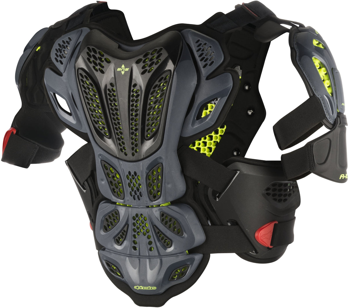 A 10 Full Chest Protector Anthracite/Red Xs/Sm