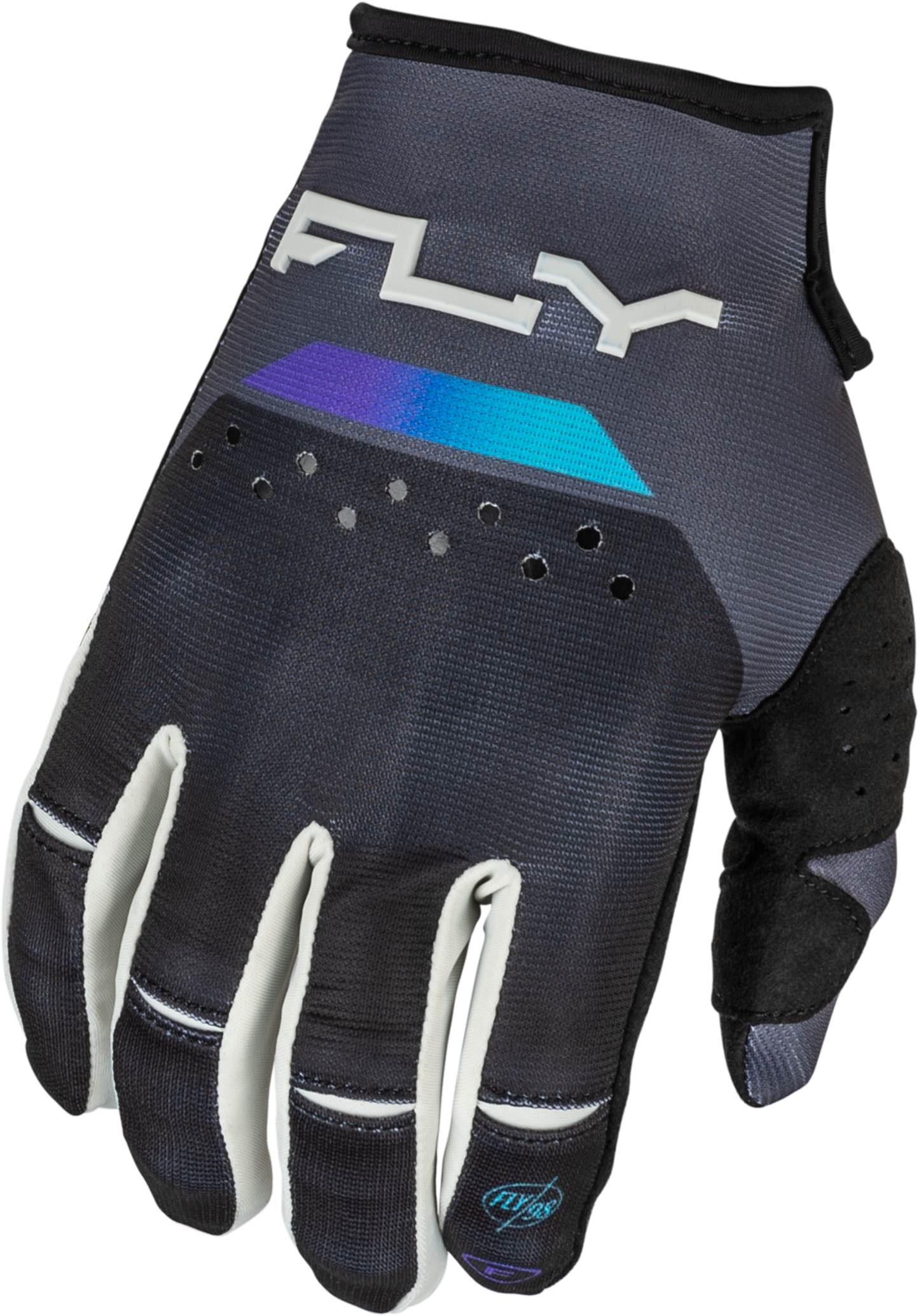 Youth Kinetic Reload Gloves Charcoal/Black/Blue Iridium Ym
