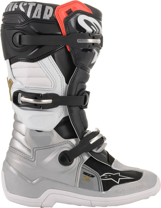Tech 7s Boots Black/Silver/White/Gold Sz 04