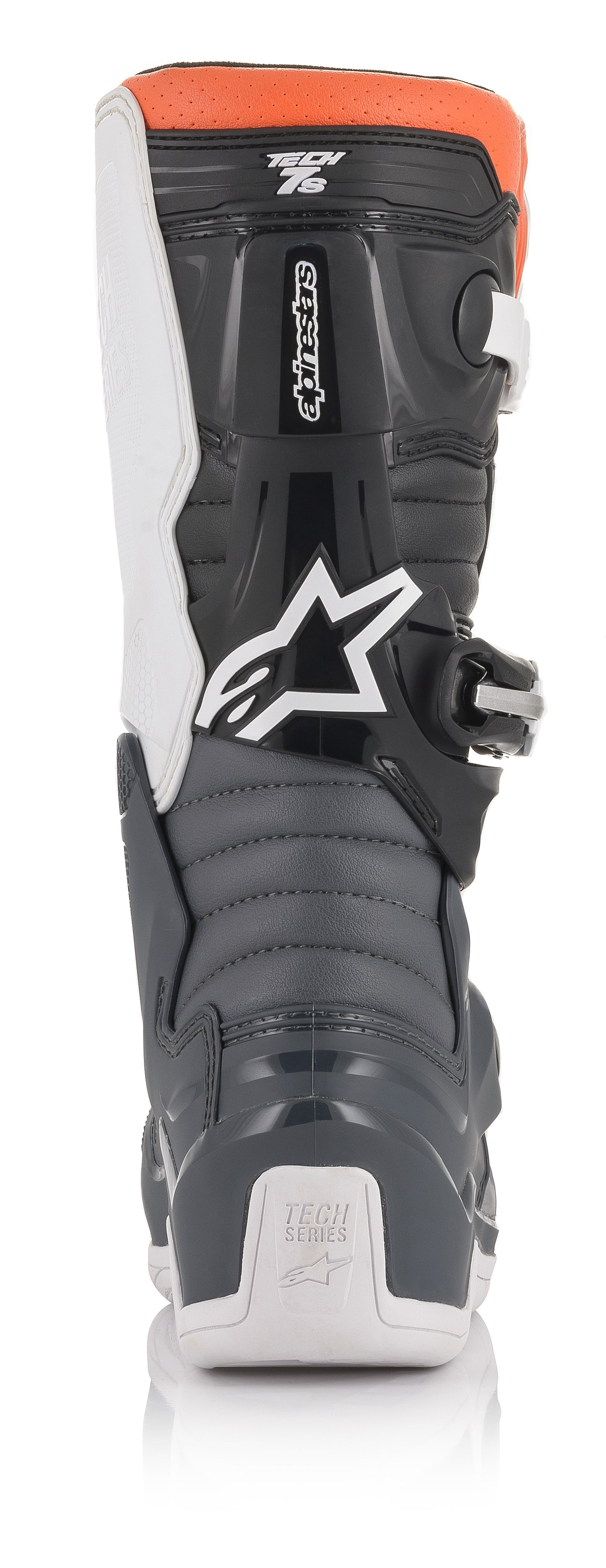 Tech 7s Boots Blk/Gry/Wht/Fluo Org Sz 03
