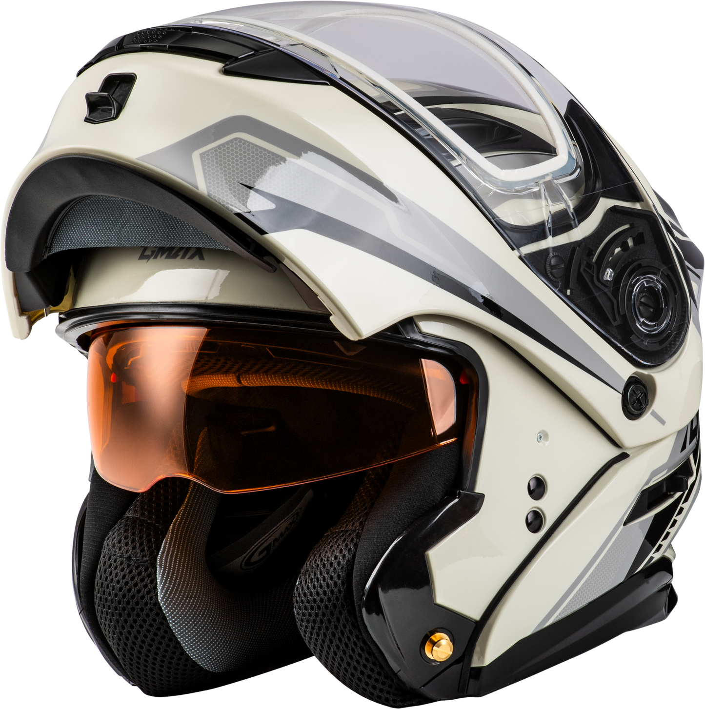 Md 01s Transistor Snow Helmet White/Grey/Black 3x