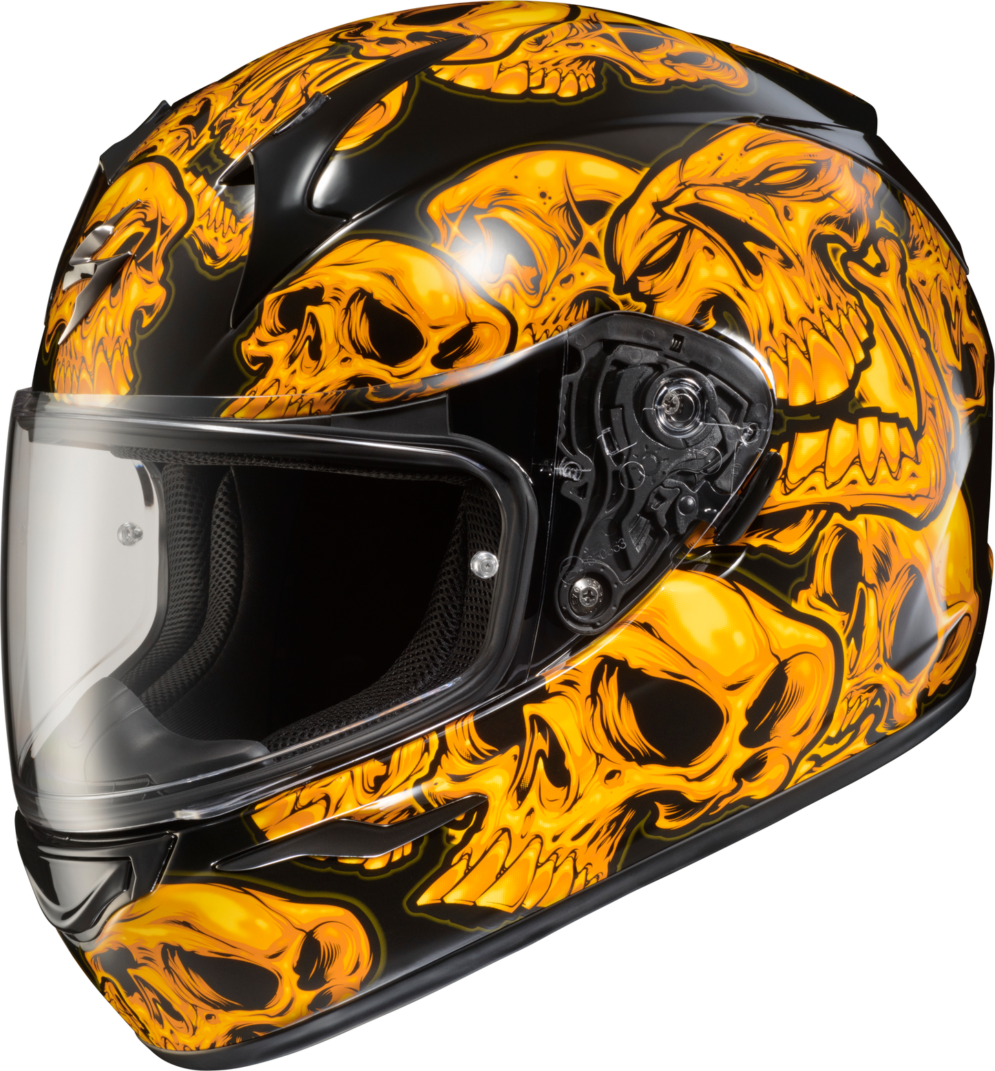 Exo R320 Full Face Helmet Skull E Orange Sm