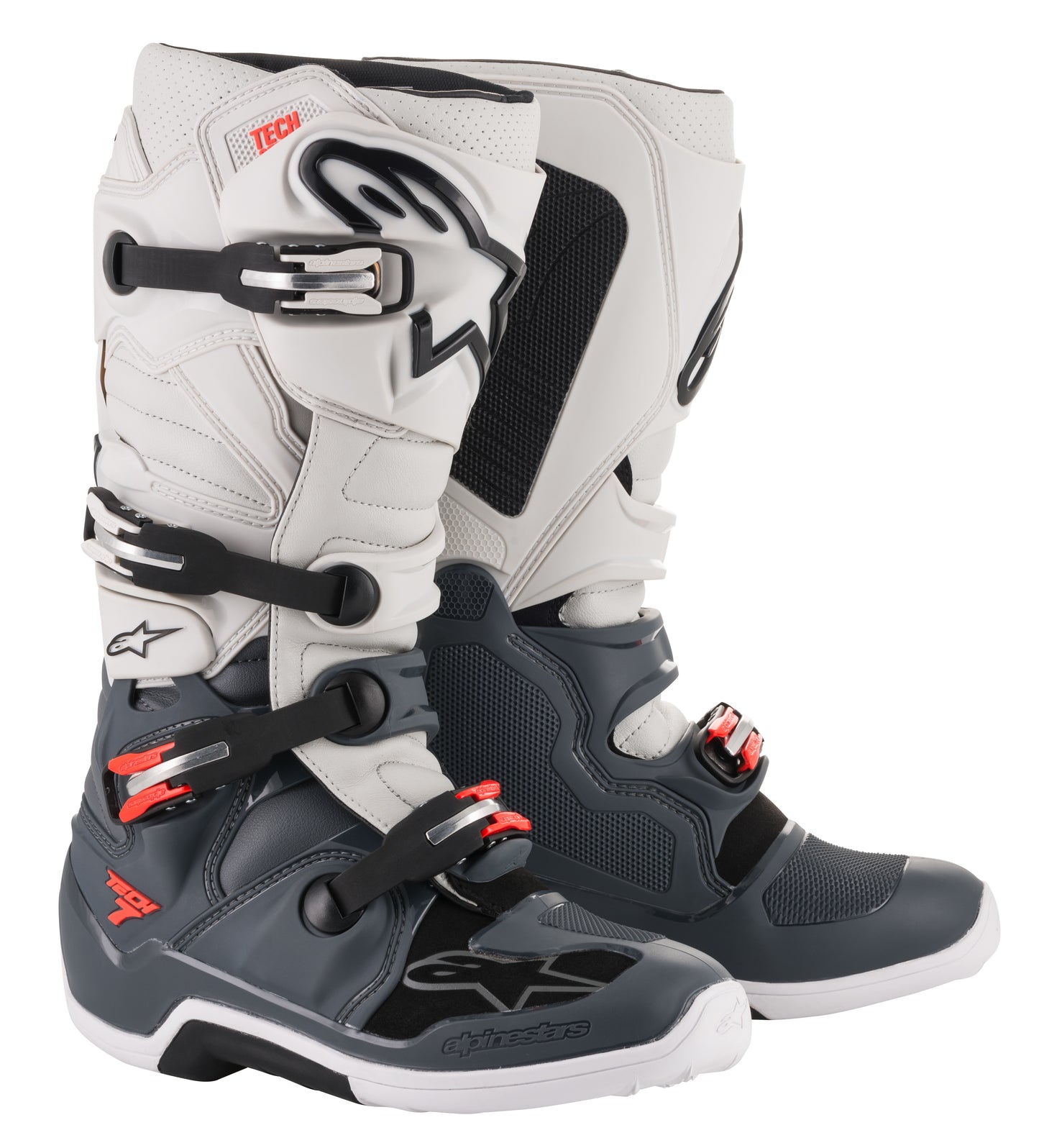 Tech 7 Boots Darkgry/Lghtgry/Red Sz 07