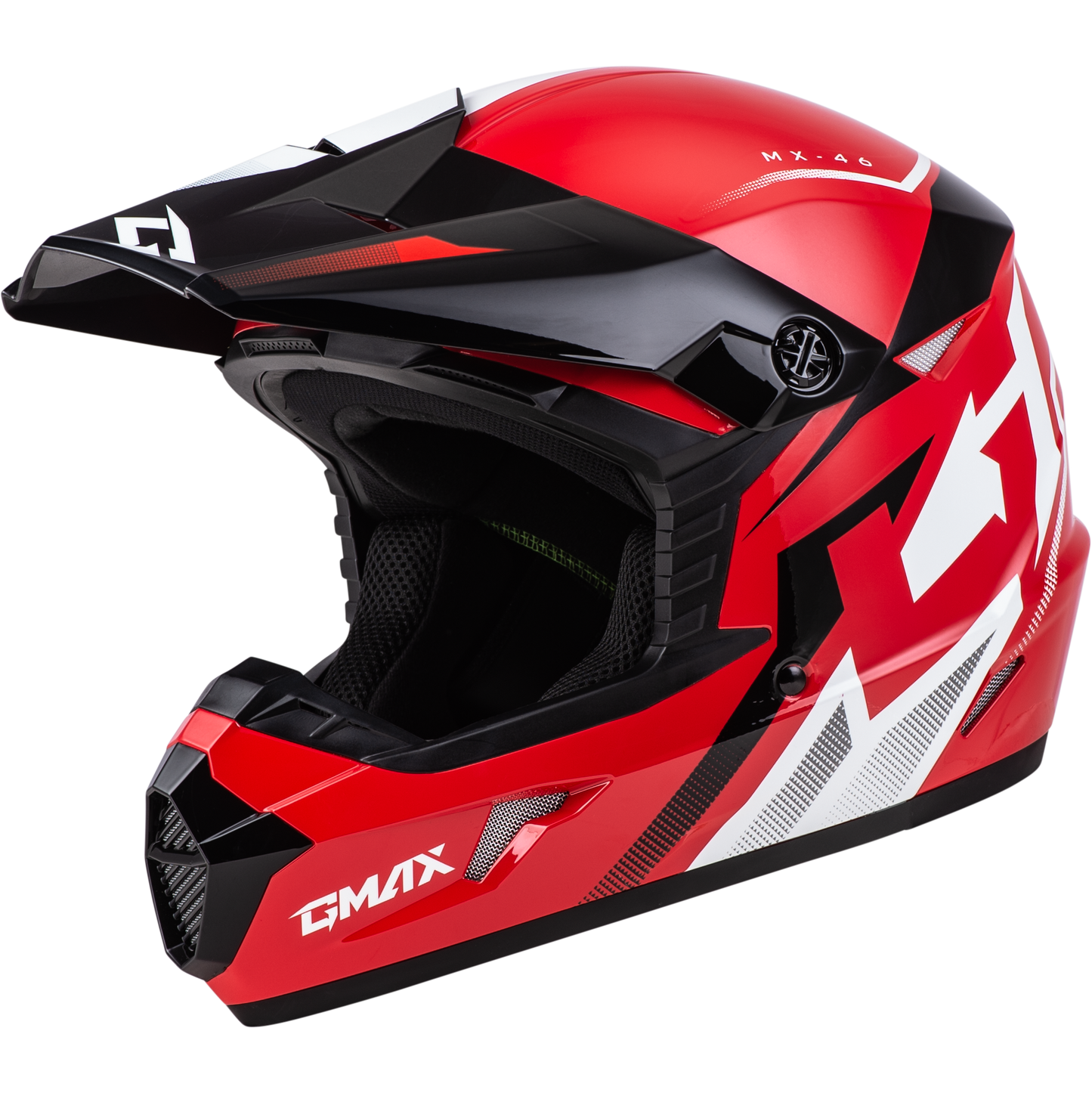 Mx 46 Compound Helmet Red/Black/White Sm