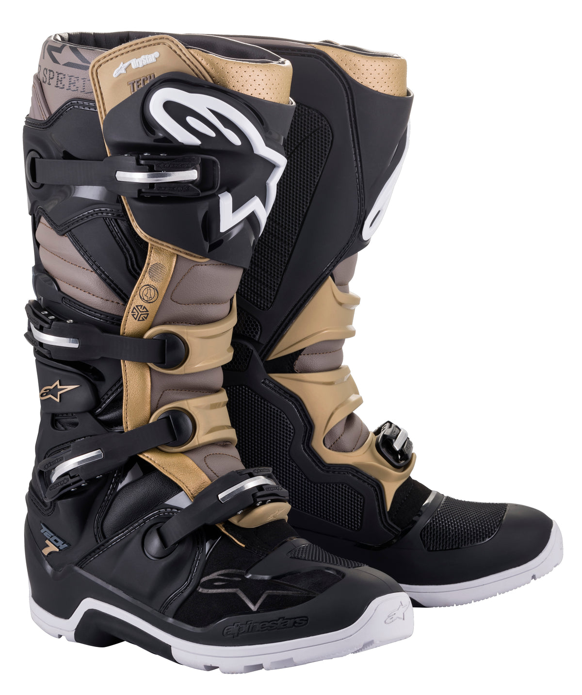 Tech 7 Enduro Ds Boots Black/Grey/Gold Sz 08