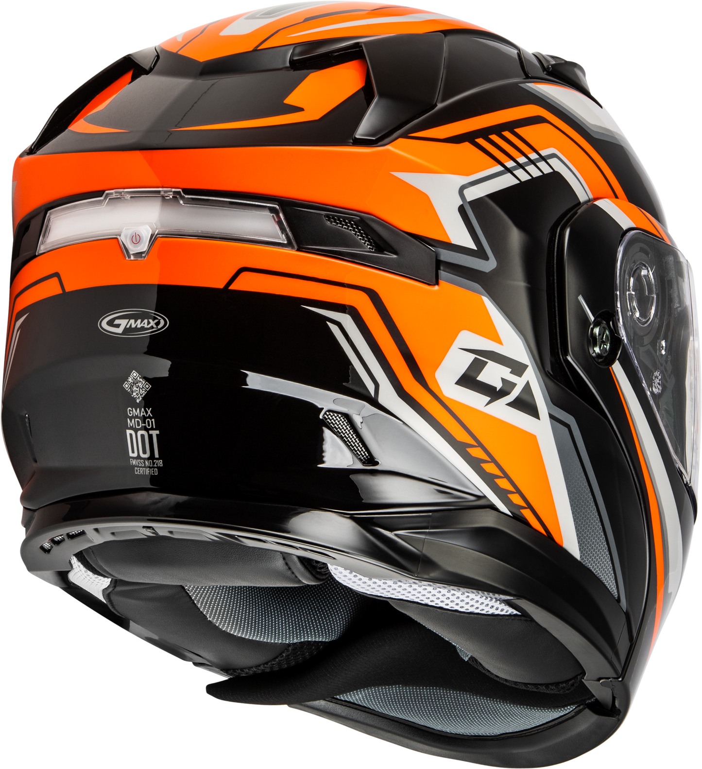 Md 01s Transistor Snow Helmet Orange/Black 3x