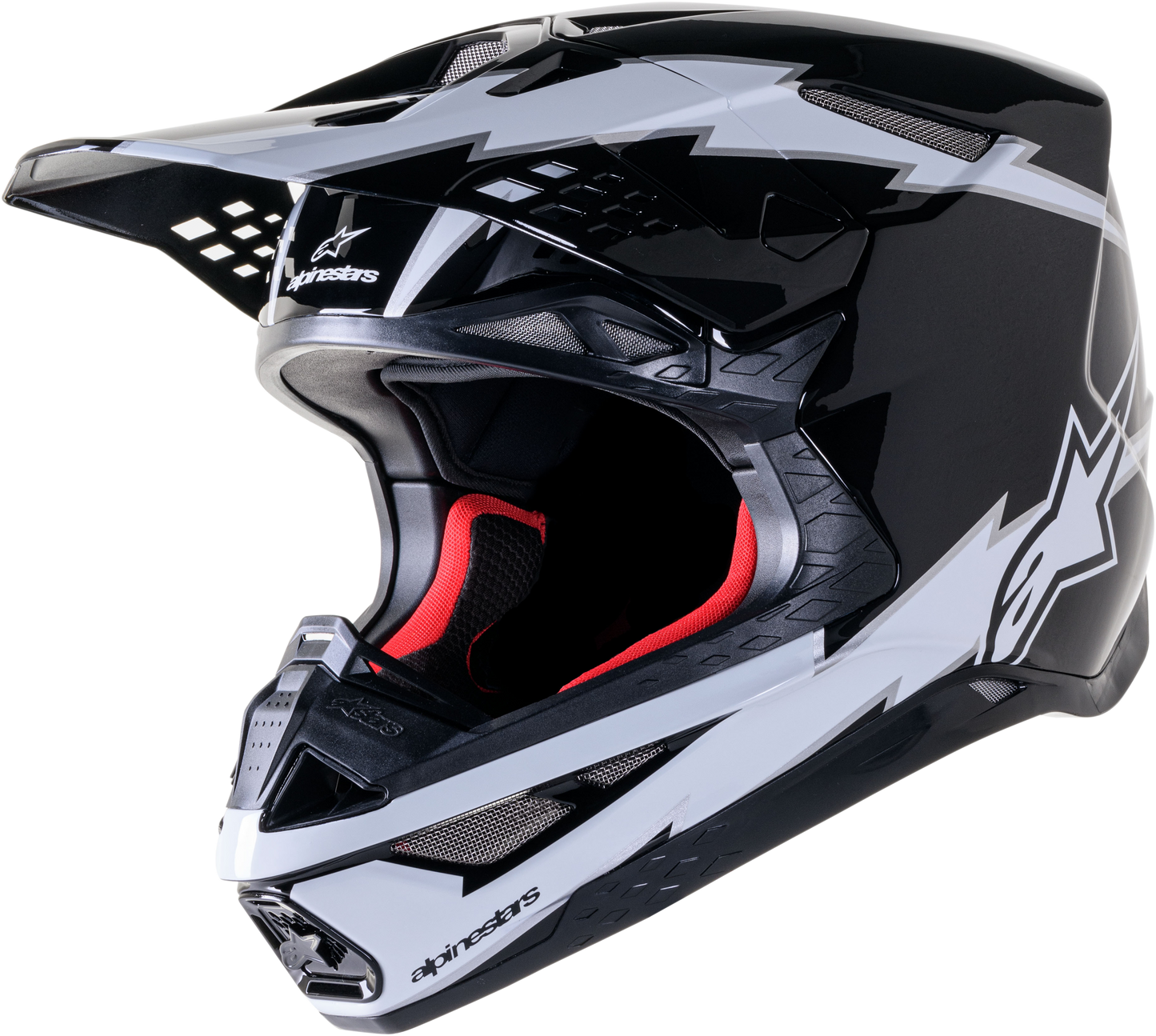 Supertech S M10 Ampress Helmet Black/White Matt Lg