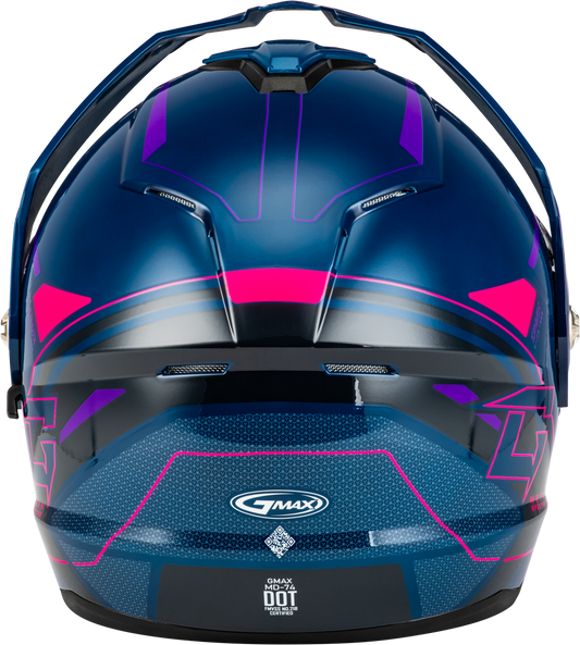 Md 74s Spectre Snow Helmet W/ Elec Shld Blue/Pink/Purple Lg