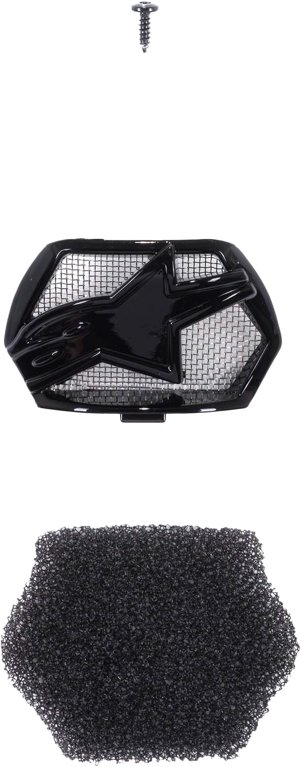 M8/M10 Helmet Chin Vent Gloss Black