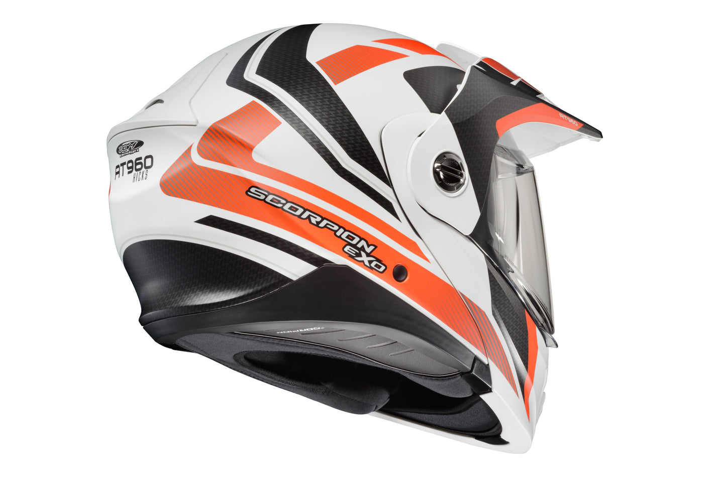 Exo At960 Modular Helmet Hicks White/Orange Sm