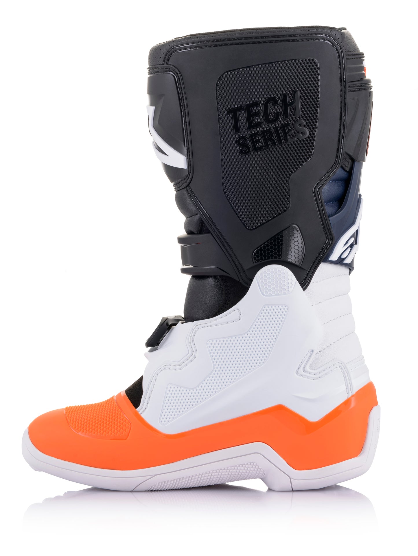 Tech 7s Boots Black/White/ Orange Fluo Sz 05